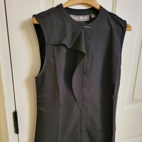 Elizabeth & Clark Tops - Elizabeth & Clarke Black sleeveless button down sleeveless blouse Size 00 NWOT